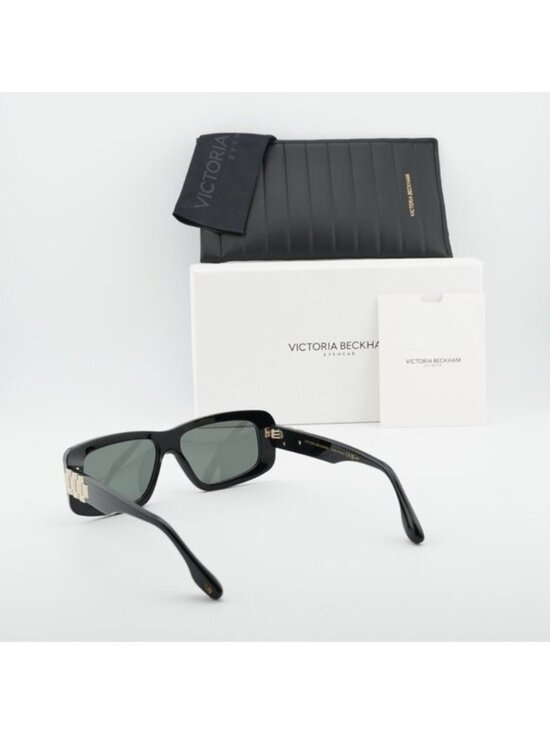 Victoria Beckham VB669S 001 Rectangle Sunglasses – Black/Dark Grey main image 7
